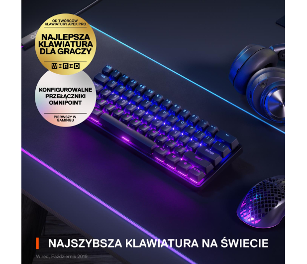 SteelSeries Apex Pro Mini Wireless - 1051296 - zdjęcie 3